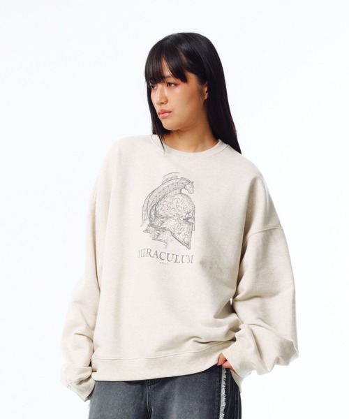 PHOS333(フォースサンサンサン)の「【UNISEX】PHOS333/Miraculum プルオーバー(スウェット・レディース・ナチュラル/ブラック・MEDIUM/LARGE)」の21枚目の写真