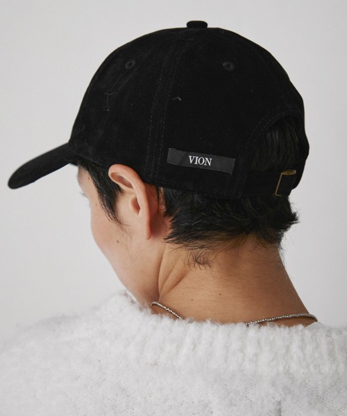 VION（ヴィオン）の「フェイクスエードキャップ / Fake Suede Cap（キャップ・レディース・ブラック/ブラウン・FREE）」の9枚目の写真
