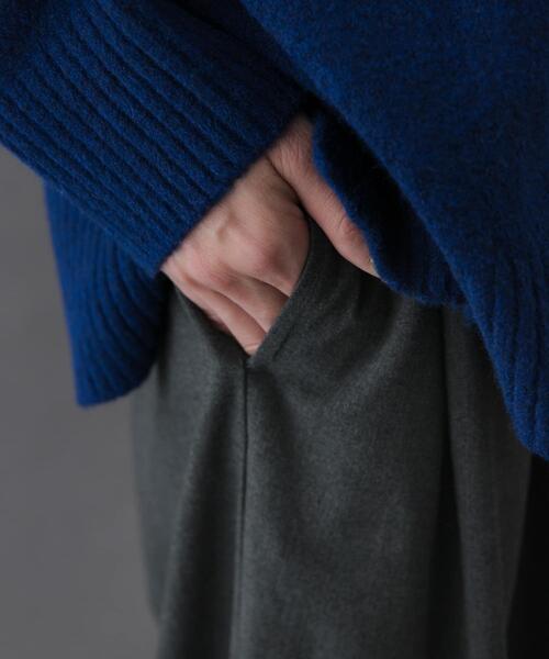 FORK&SPOON（フォークアンドスプーン）の「FORK&SPOON　ウールライクツータックワイドパンツ（その他パンツ・レディース・ブラック/グレー系その他/キャメル・2/1）」の18枚目の写真