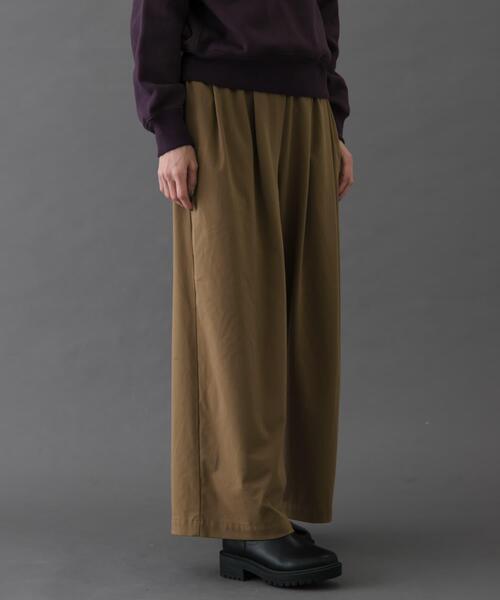 FORK&SPOON（フォークアンドスプーン）の「FORK&SPOON　ウールライクツータックワイドパンツ（その他パンツ・レディース・ブラック/グレー系その他/キャメル・2/1）」の22枚目の写真
