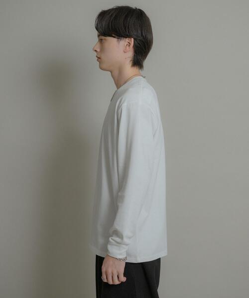 SENSE OF PLACE by URBAN RESEARCH（センスオブプレイスバイアーバンリサーチ）の「ベーシッククルーネックロングTシャツ（Tシャツ/カットソー・メンズ・ホワイト・MEDIUM/LARGE）」の11枚目の写真