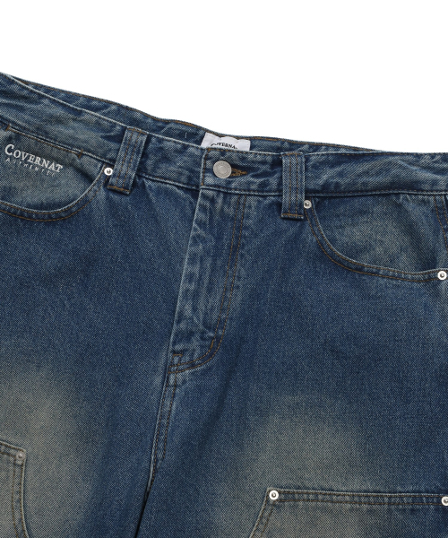 週末限定値下げ！　¥19,800→¥17,800 カーペンター　FP120-SM セミワイドフィットカーペンターデニムパンツブルー