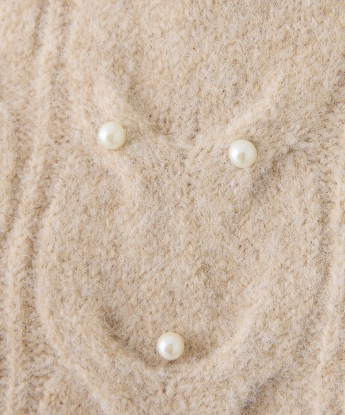 Seemi. byNICECLAUP（ シーミーバイナイスクラップ）の「【Seemi.】ドッキングニットワンピース（ワンピース・レディース・ベージュ/チャコールグレー/オフホワイト・FREE）」の5枚目の写真