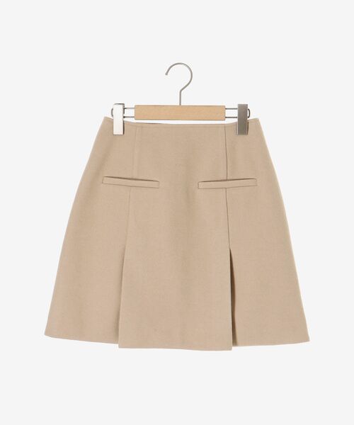 cle blatt（クレブラット）の「タックミニスカート（スカート・レディース・チャコールグレー/アイボリー/ベージュ・SMALL/MEDIUM）」の19枚目の写真