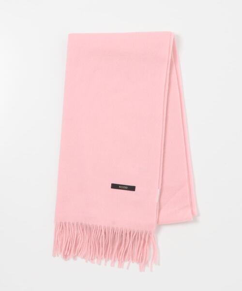 URBAN RESEARCH ROSSO WOMEN（アーバンリサーチ　ロッソ）の「カシミヤ混無地ストール（マフラー・レディース・ブラック/ピンク系その他/オフホワイト/グレー/ロイヤルブルー・FREE）」の5枚目の写真