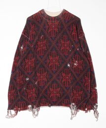 Children of the discordance / IRIS SAKAI Inkjet Print Pullover KNIT / DISKN-001