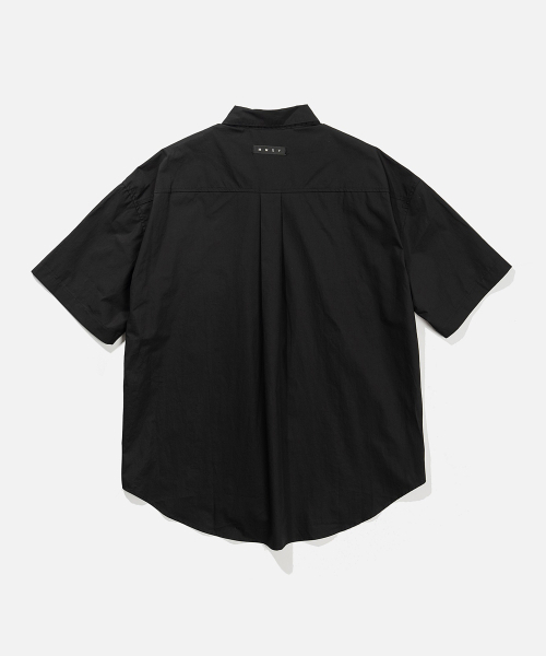 VASTIC(バスティック)の「オーバーサイズコットンハーフシャツ_ブラック(シャツ/ブラウス・メンズ・その他・LARGE/MEDIUM)」の3枚目の写真
