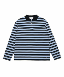 ROLLINGSTUDIOS（ローリングスタジオ）の「STRIPE POLO SHIRT NAVY/SKYBLUE（ポロシャツ）」