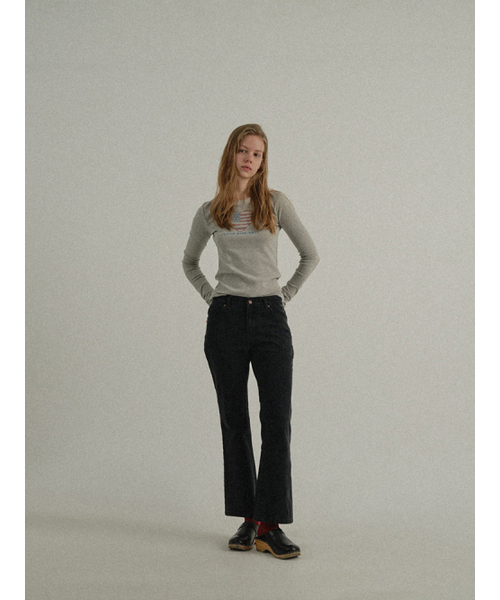 SUNDAY FRUIT MARKET（サンデーフルーツマーケット）の「W) BASIC FLARE PANT BLACK（その他パンツ・レディース・その他・LARGE/SMALL/MEDIUM）」の9枚目の写真
