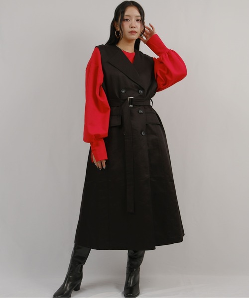 palm RICHE(ポームリシュ)の「ラインアクセントチュニック(その他トップス・レディース・ブルー/チャコールグレー/レッド・M)」の22枚目の写真