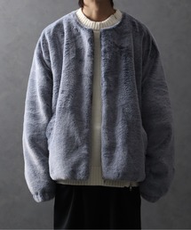 Art re A select（アトリエセレクト）の「ノーカラーオーバーファーブルゾン（ノーカラージャケット）」