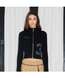 L19 PATCH KNIT ZIP-UP(BLACK)