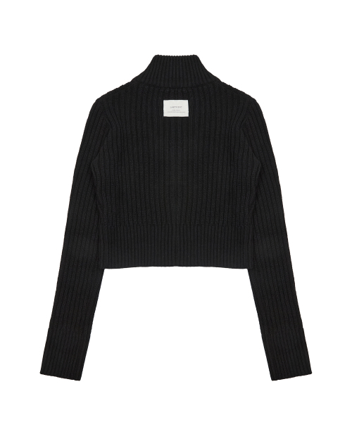 LARTIGENT(ラーティゼン)の「L19 PATCH KNIT ZIP-UP(BLACK)(ニット/セーター・レディース・その他・FREE)」の4枚目の写真