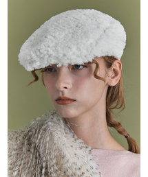 ROSE COIL FLAT CAP IN CREAM（ハンチング/ベレー帽）｜POESIEDAME
