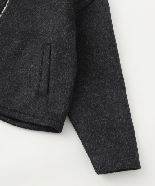 refomed（リフォメッド）の「refomed / リフォメッド FORMAN WOOL JACKET（ブルゾン・メンズ・ベージュ/チャコールグレー・3）」の3枚目の写真
