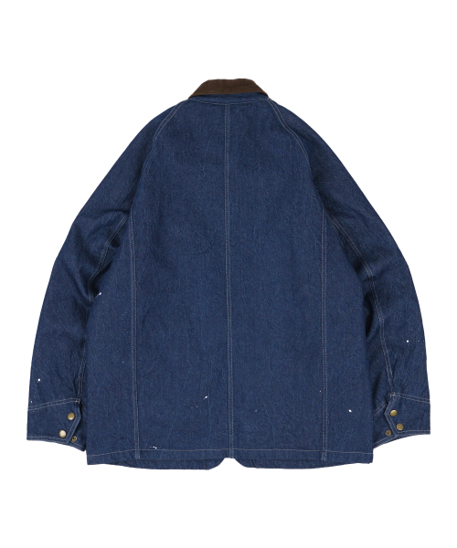 BONRROW(ボンロウ)の「Padded Coverall Jacket_Crease Denim(デニムジャケット・メンズ・その他・MEDIUM/LARGE)」の3枚目の写真