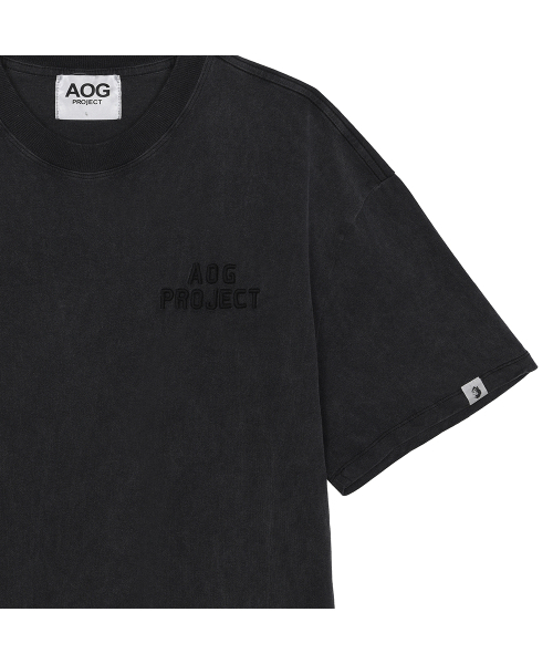 AOG PROJECT(エイオージープロジェクト)の「ピグメント刺繍ロゴライオンプリントTシャツ(ブラック)(Tシャツ/カットソー・メンズ・ブラック・MEDIUM/LARGE/X-LARGE)」の5枚目の写真