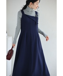 大人のお悩み 解決服 万能サロペットワンピース 秋冬Ver.