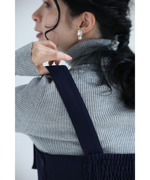 cawaii(カワイイ)の「大人のお悩み 解決服 万能サロペットワンピース 秋冬Ver.(ワンピース・レディース・ブラウン/ネイビー・L-Long/L-Short/M-Long/M-Short)」の3枚目の写真