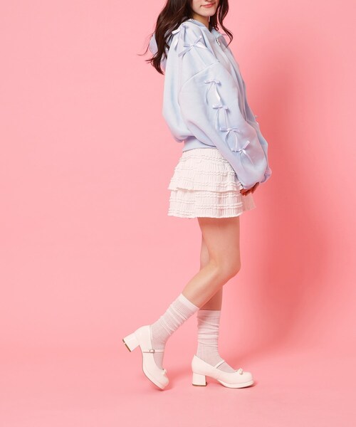 cs T&P(シーエスティーアンドピー)の「リボン付きストラップパンプス(パンプス・レディース・ブラック系1/アイボリー系1/ワイン系3/ブラック/ダークブラウン系1・L/M/S/LL)」の6枚目の写真