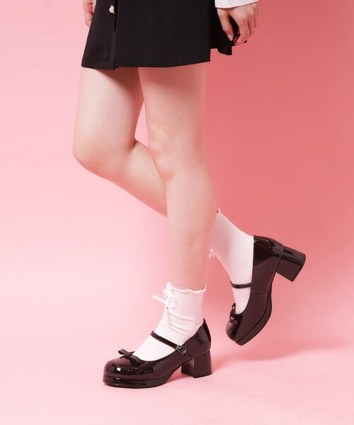 cs T&P(シーエスティーアンドピー)の「リボン付きストラップパンプス(パンプス・レディース・ブラック系1/アイボリー系1/ワイン系3/ブラック/ダークブラウン系1・L/M/S/LL)」の10枚目の写真
