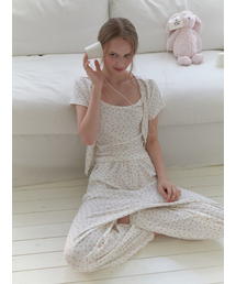 Florrie cardigan set (white flower)