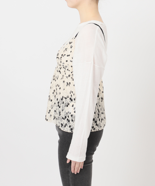 PROVOKE （プロヴォーク）の「［26SS新作］【PROVOKE/プロヴォーク】プリントレースキャミソール（シャツ/ブラウス・レディース・アイボリー・FREE）」の10枚目の写真