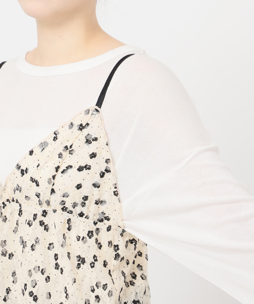 PROVOKE （プロヴォーク）の「［26SS新作］【PROVOKE/プロヴォーク】プリントレースキャミソール（シャツ/ブラウス・レディース・アイボリー・FREE）」の13枚目の写真