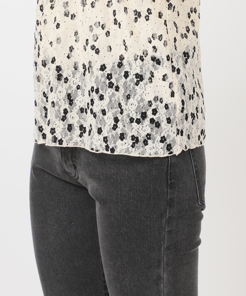 PROVOKE （プロヴォーク）の「［26SS新作］【PROVOKE/プロヴォーク】プリントレースキャミソール（シャツ/ブラウス・レディース・アイボリー・FREE）」の14枚目の写真