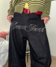 SHAGGIE | ロゴストーンオーバーデニムパンツ(デニムパンツ)