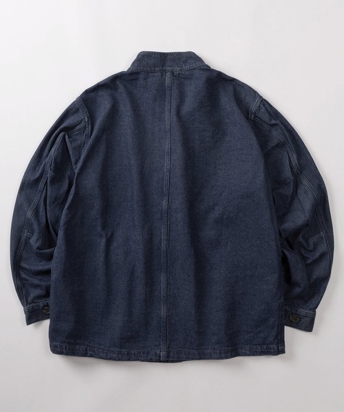 SlashDate(スラッシュデイト)の「【71】ライトオンス デニム ショート モッズブルゾン/モッズコート/デニムジャケット(ブルゾン・メンズ・ネイビー/ブルー・M/L/XL)」の3枚目の写真