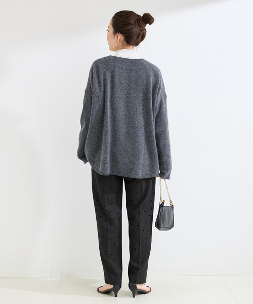 B.C STOCK（ベーセーストック）の「手洗い可 / T/Rローンボウタイブラウス（シャツ/ブラウス・レディース・ホワイト/スカイブルー・FREE）」の5枚目の写真