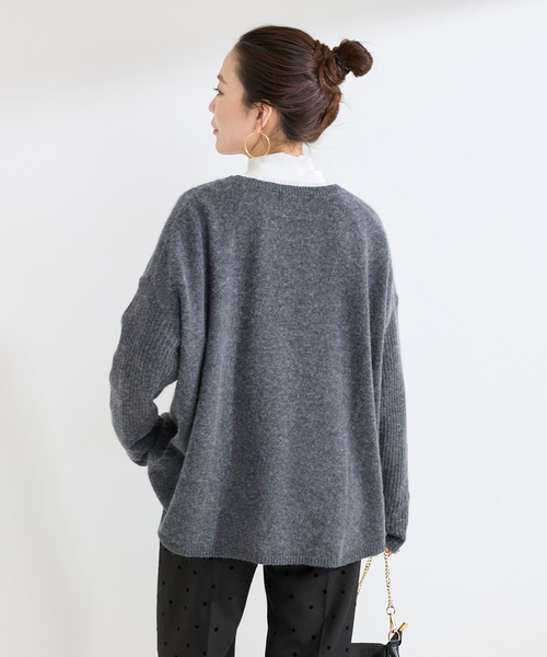 B.C STOCK（ベーセーストック）の「手洗い可 / T/Rローンボウタイブラウス（シャツ/ブラウス・レディース・ホワイト/スカイブルー・FREE）」の9枚目の写真