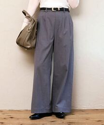 le.coeur blanc | 【吸湿/発熱】裏起毛ツータックパンツ(その他パンツ)