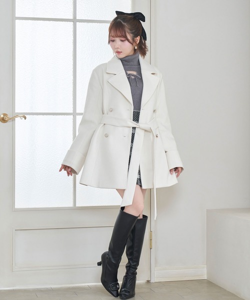 Rose Muse bit fur coat ホワイト ロゼミューズロゼミュ ____. 𝑅𝑜𝑠𝑒́𝑀𝑢𝑠𝑒 𝑤𝑖𝑛𝑡𝑒𝑟 𝑐𝑜𝑙𝑙𝑒𝑐𝑡𝑖𝑜𝑛'25 
