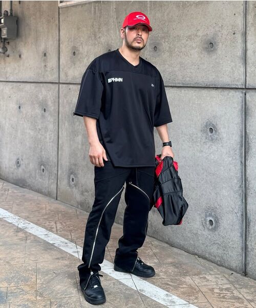 PHERMENON(フェルメノン)の「オーバーサイズラグビージャージショートスリーブ - ライトグレー(Tシャツ/カットソー・メンズ・ライトグレー・1/2/3)」の15枚目の写真