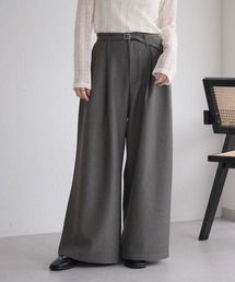 raffime（ラフィミー）の「【Raffime】【セットアップ可能】ウエストデザイン２タックワイドスラックス（スラックス）」