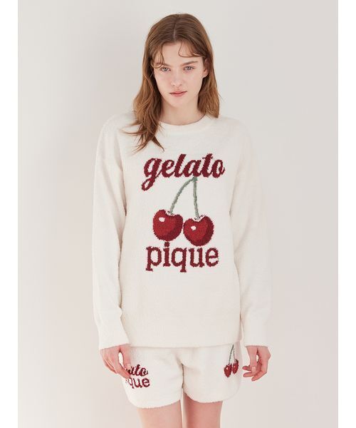 ONLINE限定】べビモコチェリージャガードプルオーバー&ショートパンツ