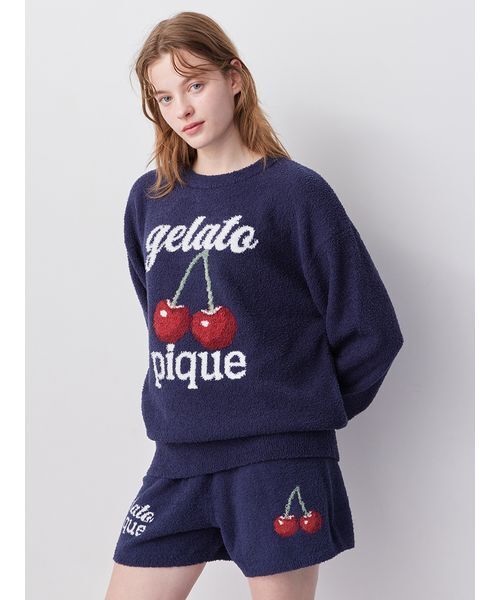 ONLINE限定】べビモコチェリージャガードプルオーバー&ショートパンツ