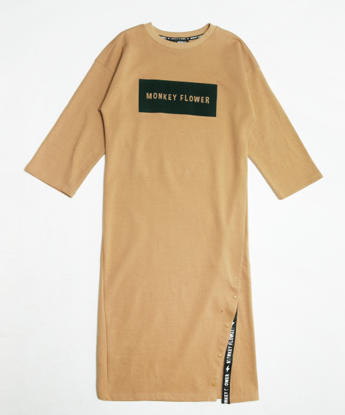 Monkey Flower（モンキーフラワー）の「レディース フロッピーボックスロゴ マキシワンピース/MF1WOP02F ベージュ（ワンピース・レディース・その他・FREE）」の6枚目の写真