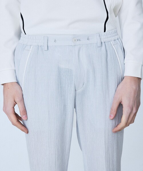 5351 POUR LES HOMMES（ゴーサンゴーイチプールオム）の「【セットアップ対応】ワッシャー メッシュ スラックス（スラックス・メンズ・ライトグレー/チャコールグレー/ブラック・46/44/50/48）」の21枚目の写真