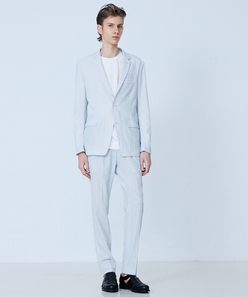 5351 POUR LES HOMMES（ゴーサンゴーイチプールオム）の「【セットアップ対応】ワッシャー メッシュ スラックス（スラックス・メンズ・ライトグレー/チャコールグレー/ブラック・46/44/50/48）」の17枚目の写真