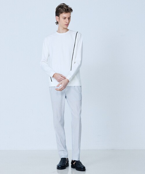 5351 POUR LES HOMMES（ゴーサンゴーイチプールオム）の「【セットアップ対応】ワッシャー メッシュ スラックス（スラックス・メンズ・ライトグレー/チャコールグレー/ブラック・46/44/50/48）」の16枚目の写真