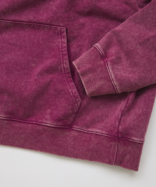 JOURNAL STANDARD(ジャーナルスタンダード)の「スタッズ ブリーチ パーカー(パーカー・メンズ・パープル/ピンク・LARGE/MEDIUM)」の5枚目の写真