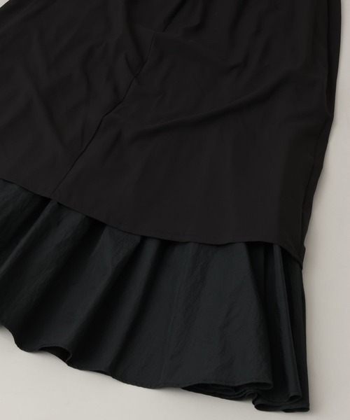 A part by(アパートバイ)の「シャーリングキリカエフレアスカート(スカート・レディース・ライトグリーン/ブラック/アイボリー・FREE)」の10枚目の写真