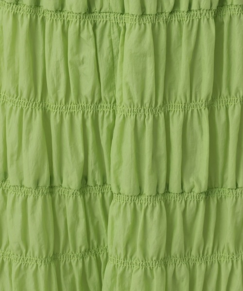 A part by(アパートバイ)の「シャーリングキリカエフレアスカート(スカート・レディース・ライトグリーン/ブラック/アイボリー・FREE)」の21枚目の写真