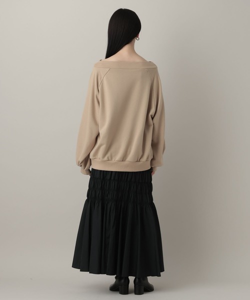 A part by(アパートバイ)の「シャーリングキリカエフレアスカート(スカート・レディース・ライトグリーン/ブラック/アイボリー・FREE)」の12枚目の写真