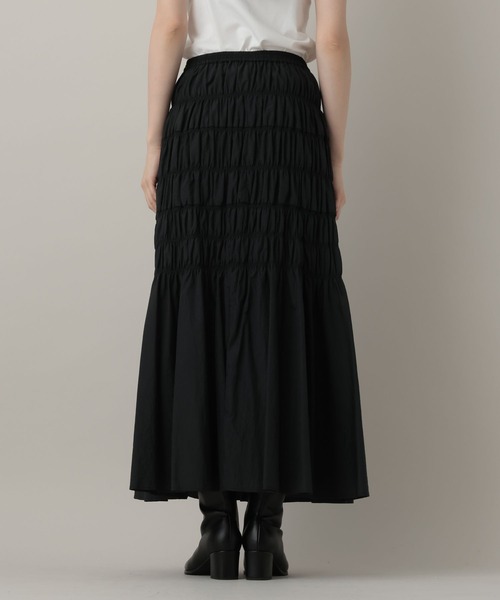 A part by(アパートバイ)の「シャーリングキリカエフレアスカート(スカート・レディース・ライトグリーン/ブラック/アイボリー・FREE)」の16枚目の写真