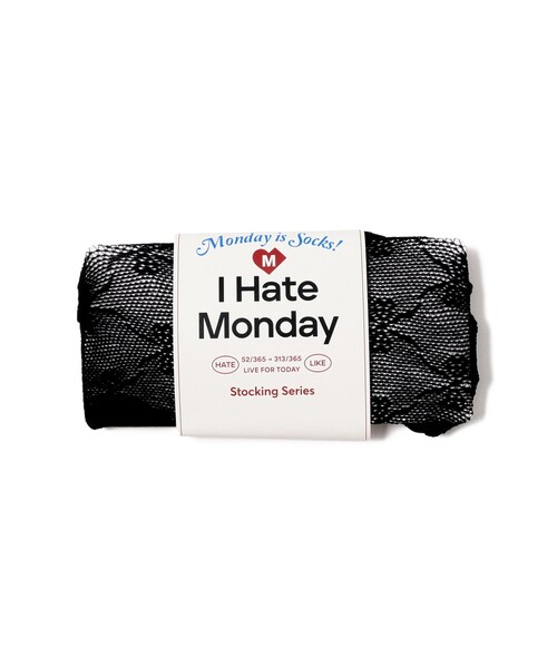 Ray BEAMS(レイビームス)の「I Hate Monday / Ribbone Lace ストッキング(ソックス/靴下・レディース・ブラック・ONE SIZE)」の1枚目の写真
