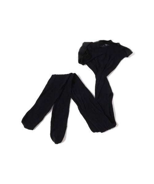 Ray BEAMS(レイビームス)の「I Hate Monday / Ribbone Lace ストッキング(ソックス/靴下・レディース・ブラック・ONE SIZE)」の2枚目の写真